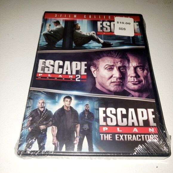 NWT Escape Plan Escape Plan 2: Hades Escape Plan: The Extractors DVD SEALED - Picture 2 of 3